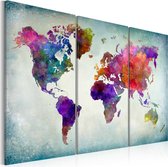 Schilderijen Op Canvas - Schilderij - World in Colors 120x80 - Artgeist Schilderij