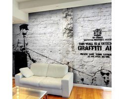 Fotobehang - Banksy - Graffiti Area