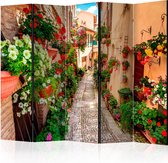 Kamerscherm - Scheidingswand - Vouwscherm - Alley in Umbria II [Room Dividers] 225x172 - Artgeist Vouwscherm