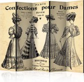 Kamerscherm - Scheidingswand - Vouwscherm - Confections pour Dames II [Room Dividers] 225x172 - Artgeist Vouwscherm
