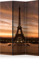 Kamerscherm - Scheidingswand - Vouwscherm - Evening Colours of Paris [Room Dividers] 135x172 - Artgeist Vouwscherm