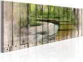 Schilderijen Op Canvas - Schilderij -  The River of Memories 120x40 - Artgeist Schilderij