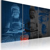 Schilderijen Op Canvas - Schilderij - Buddha - sculpture 90x60 - Artgeist Schilderij