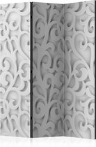 Kamerscherm - Scheidingswand - Vouwscherm - White ornament [Room Dividers] 135x172 - Artgeist Vouwscherm