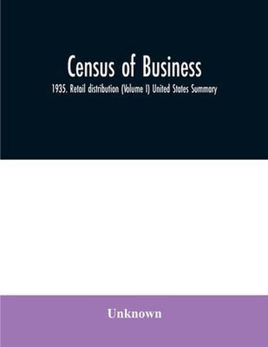 Census of business | 9789354031113 | unknown | Boeken | bol.com