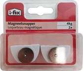 I-FIX magneetsnapper 4 kg | 2 stuks | WIT