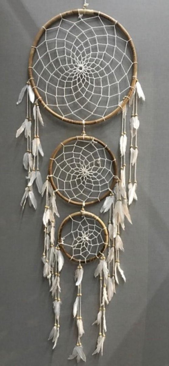 Dromenvanger handgemaakt Ibiza style doorsnede ca 55, 35 en 25 cm