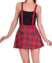 Banned Korte rok -S- Highlife Pinafore Rood
