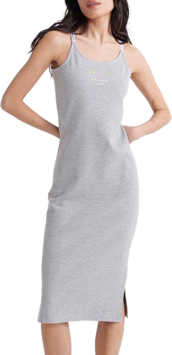 Superdry Urban Bodycon Jurk M Vrouw Grijs