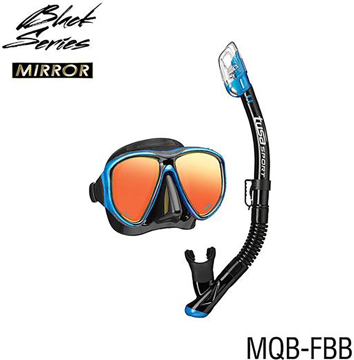 TUSA Powerview Dry Mirror snorkelset