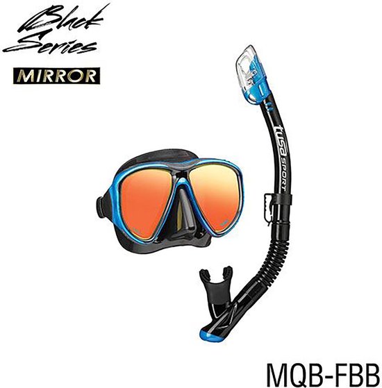 TUSAsport Snorkelmasker Duikbril Snorkelset Powerview UC2425MQB - Blauw