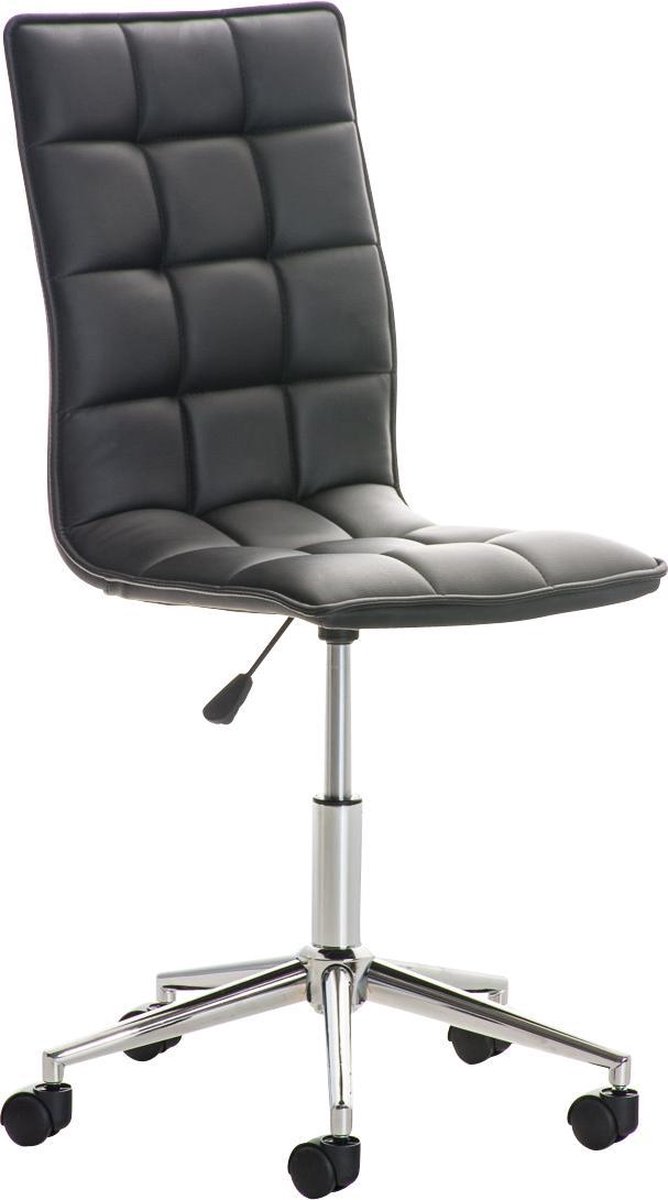 Bureaustoel - Stoel - Design - In hoogte verstelbaar - Kunstleer - Zwart - 57x57x106 cm