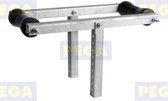 Kort schommelstuk as / 2 kielrollen Lengte 60 cm (162.40)