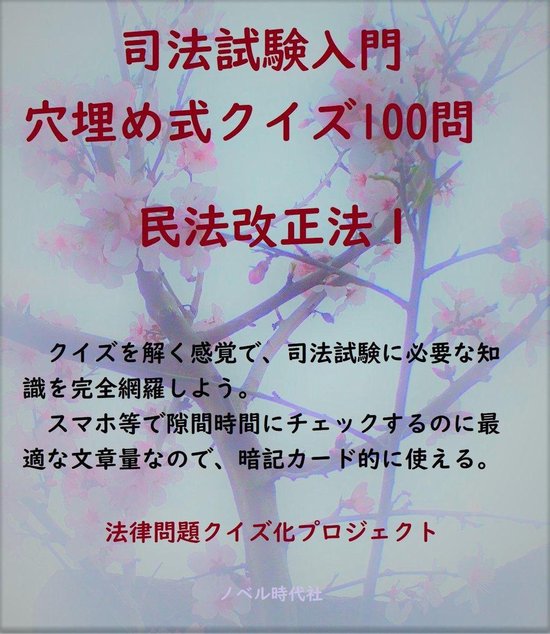 Bol Com 司法試験入門 穴埋め式クイズ100問 民法改正法１ Ebook Onbekend Boeken