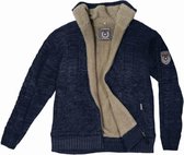 Pull norvégien tricoté Terratrend 60451 - bleu marine - XL