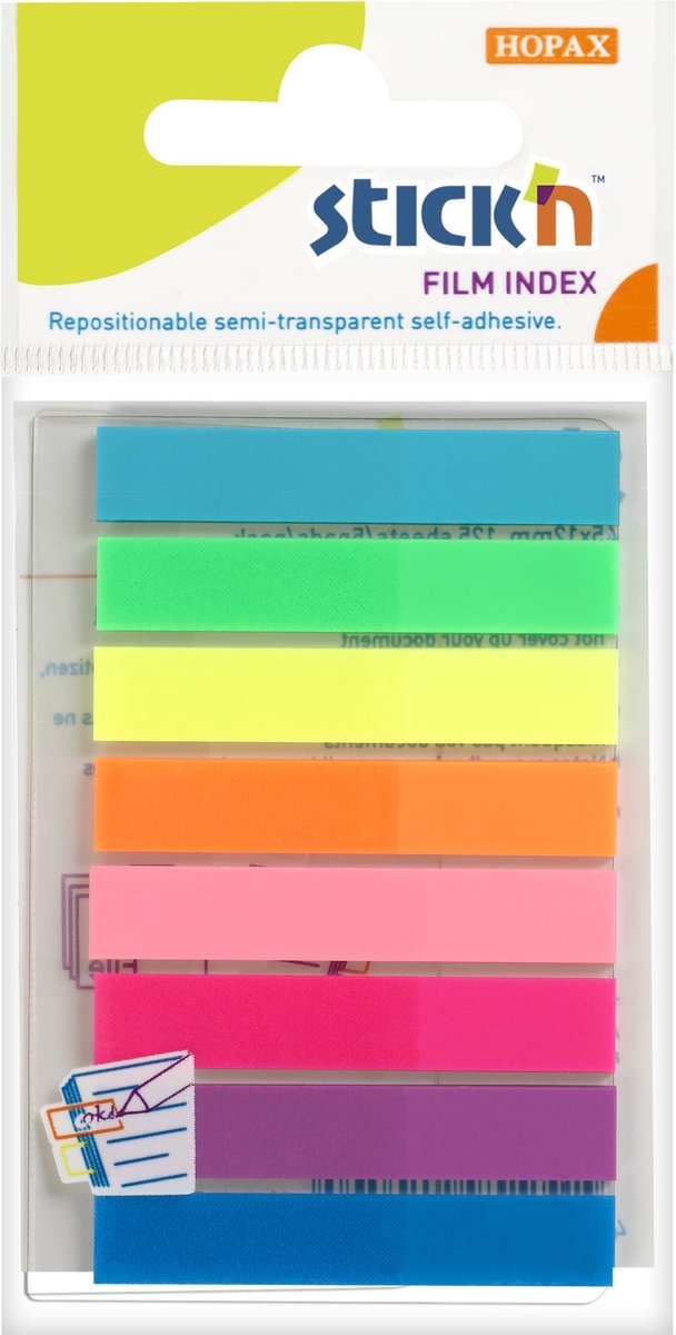 POST-IT Index - 5 kleuren - 11,9 x 43,2 mm - 100 tabs