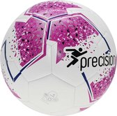 Precision - voetbal Fusion - Voetbal - 400-440 gram - Wit/paars - Maat 5
