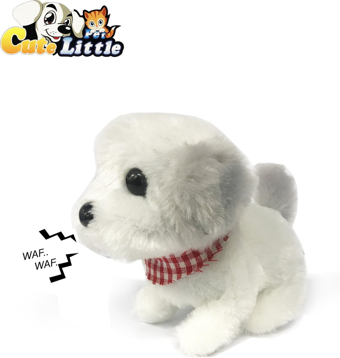 Schattig speelgoed hondje blaft en loopt - Cute Little Puppy - 18cm  (inclusief batterijen) | bol.com