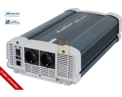 Pure Power omvormer 12V naar 230V - 1500W zuivere sinus - voor camper, boot, vrachtwagen
