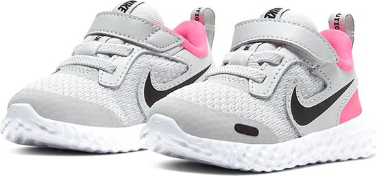 Nike Sneakers - Maat 26 - Meisjes - grijs/zwart/roze | bol.com
