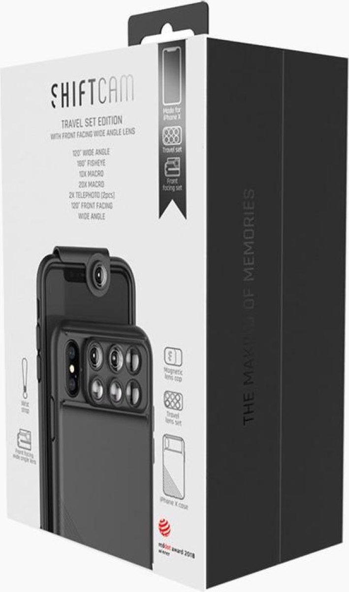 Shiftcam Travelset voor iPhone X/10