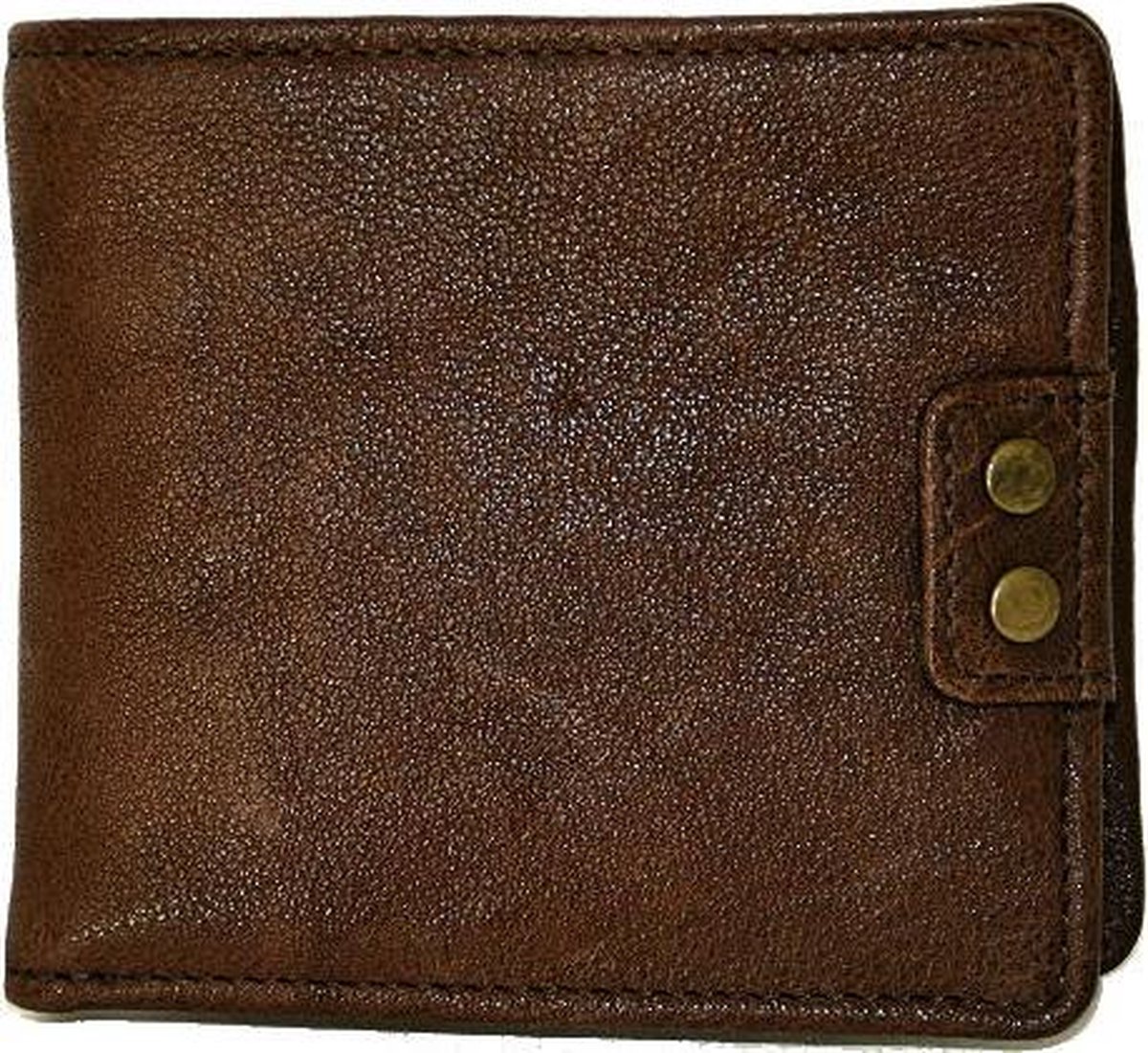 Hidesign lederen portefeuille 'Woodwal window' bruin