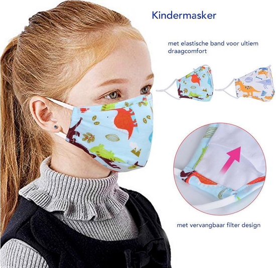 Meer Mijnwerker Nauw Herbruikbaar Mondmasker Voor Kinderen - Katoenen masker, stoffen masker,  trein masker,... | bol.com