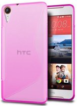 HTC Desire 830 Smartphone Hoesje Tpu Siliconen Case Hoesje S-Style Roze