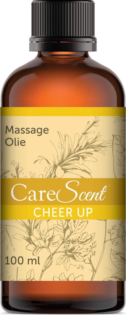 Goedkoopste CareScent Cheer Up - Massage Olie - Bevat Etherische Olie - Citroen, Ylang ylang, Gember, Jeneverbes - 100 ml
