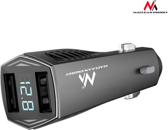 Auto accu Voltmeter met 2x USB - Snellader | bol.com