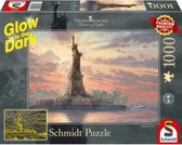 Puzzel 1000 stukjes-glow in the dark-new york-vrijheidsbeeld