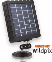 Zonnepaneel voor WILDPIX Wildcamera's inclusief Voeding - X1 - Pro 1.0 - Pro 1.3G - Wildlife Camera