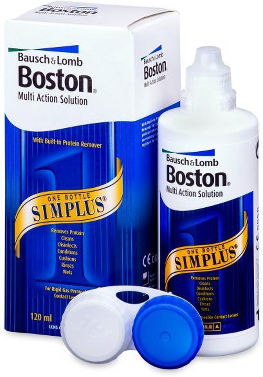 Boston Simplus - 120 ml + lenshouder - Lenzenvloeistof