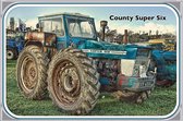 Wandbord - County Super Six Tractor