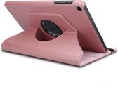 HB Hoes Geschikt voor Samsung Galaxy Tab S6 Lite - Draaibare Tablet Case met Standaard - Roségoud