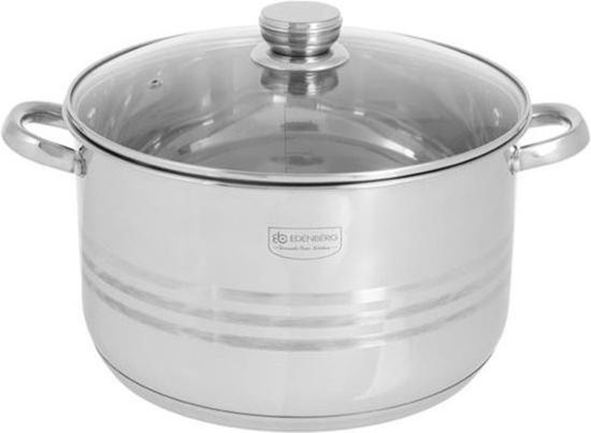 Edënbërg Classic Line - Kookpan met Deksel - RVS - Ø 28 cm