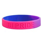 Bi Pride Armband - Gay Pride LGBT - Biseksueel kleuren Siliconen - 20 cm - 1 stuks