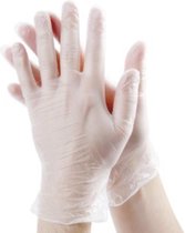 Vinyl handschoenen - ongepoederd -  Maat M (Medium)