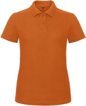 Oranje poloshirt basic van katoen voor dames - katoen - 180 grams - polo t-shirts - Koningsdag of EK / WK supporter kleding M (38)