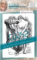 COOSA Crafts • Clear stempel #10 Fusion - Getting dressed