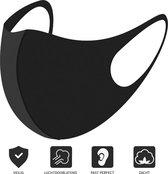 Fashion Mask® Mondkapje – Niet Medisch – Wasbaar - Herbruikbaar – Mondmasker –  5 stuks – Universeel – Zwart – Gezichtsmasker