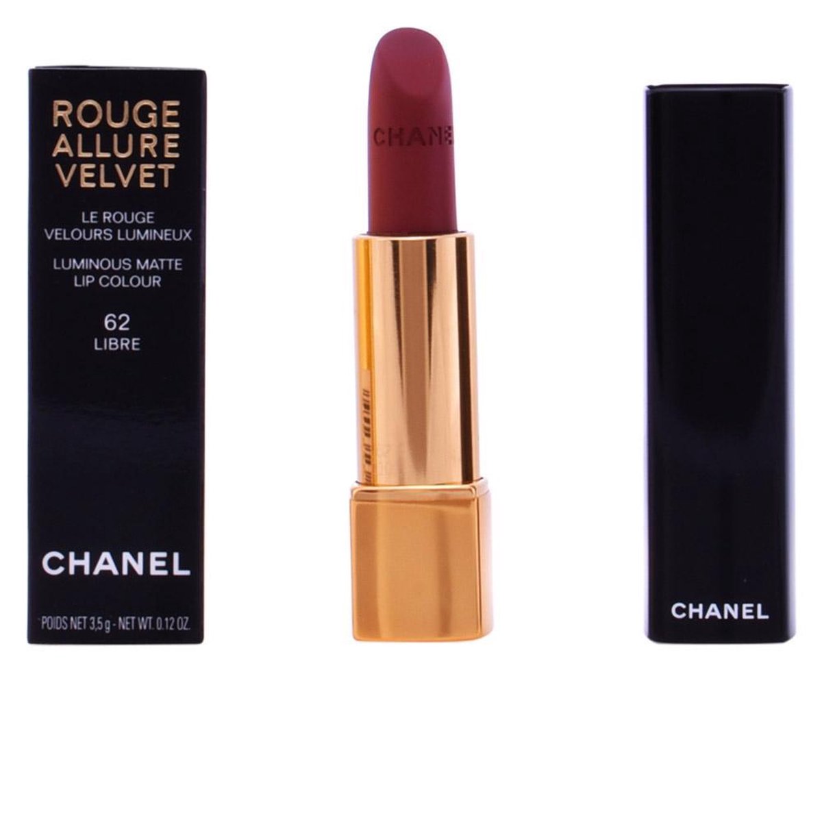 CHANEL Rouge Allure Velvet Luminous Matte Lip Colour, 62 Llibre at