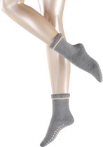 Esprit Cozy Noppen op de zool wol huissokken dames grijs - maat 39-42