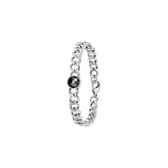 Colours by Kate - Stalen armband met zwarte zirkonia