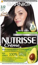 Garnier Nutrisse Crème 3.12 - Koel Bruin - Permanente Haarkleuring