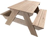Luxe Picknicktafel EIK - 240cm - Eiken - Frans Eiken