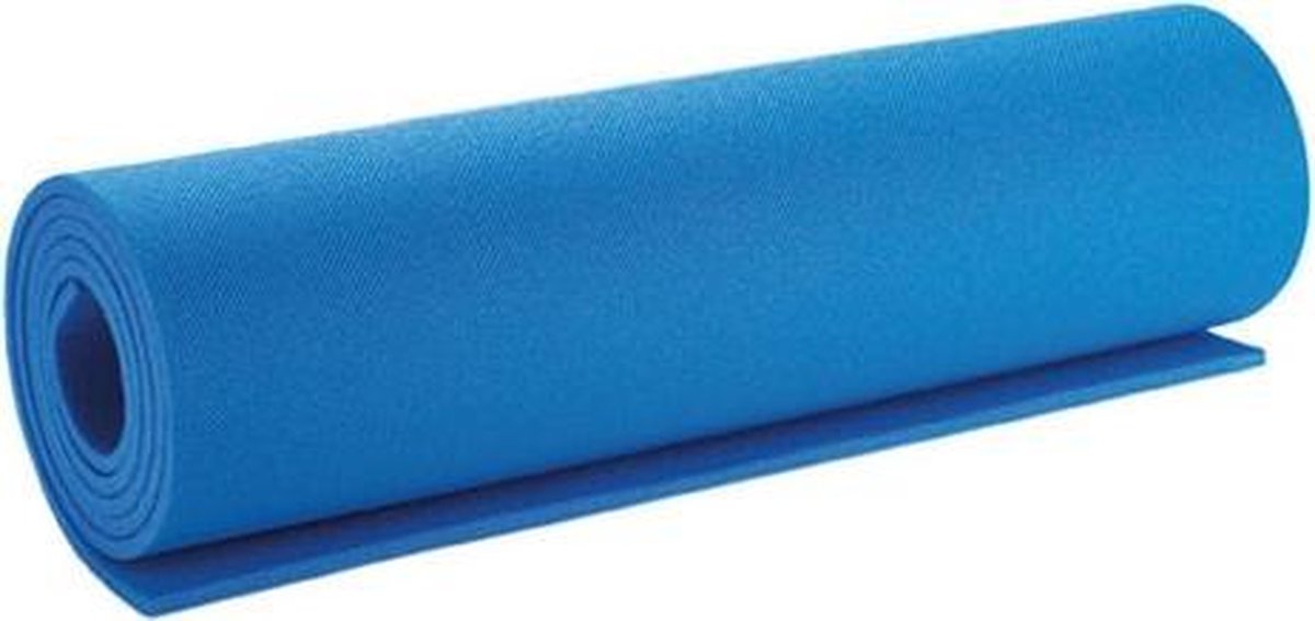 Yoga mat | blauw | 183 x 61 x 0,4 cm - Koopjesnederland