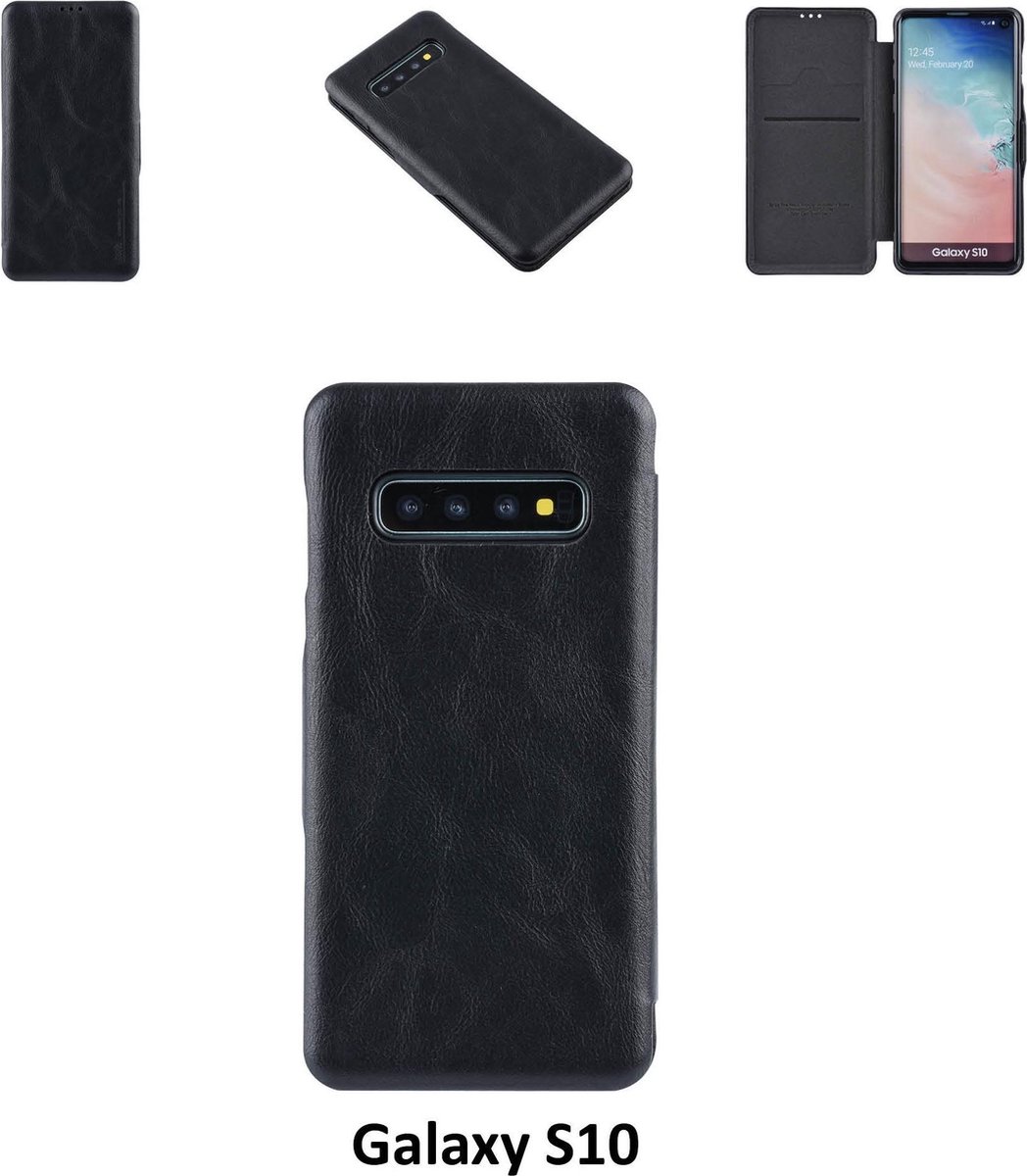 UNIQ Accessory Zwart hoesje Galaxy S10 - Luxe Book Case