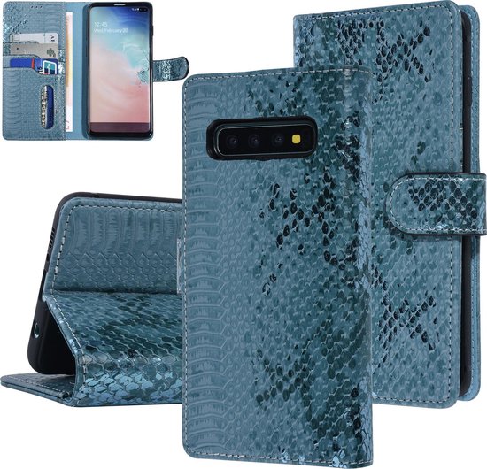 UNIQ Accessory Galaxy S10 Plus Green Snakeskin Book type case