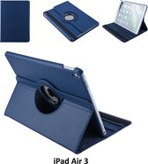 Apple iPad Air 3 Blauw 360 graden draaibare hoes - Book Case Tablethoes